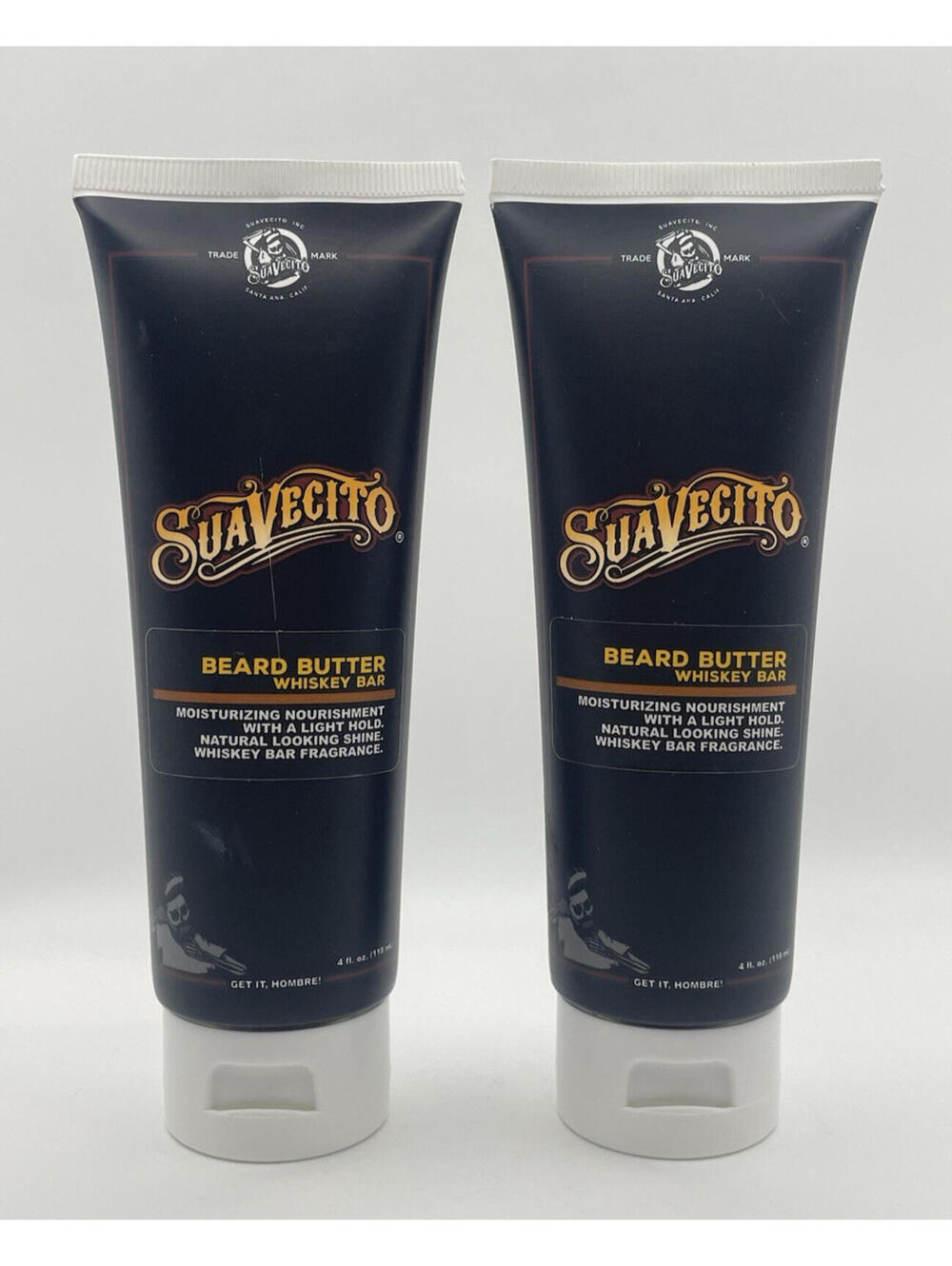 Suavecito Whiskey Bar Beard Butter, 4 fl oz (Set of 2) Brand New